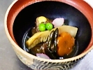 黒豚の角煮と季節の野菜